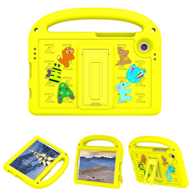 For Samsung Galaxy Tab A11 / A9 Cartoon Sparrow EVA Shockproof Tablet Case(Yellow) by bashfashion