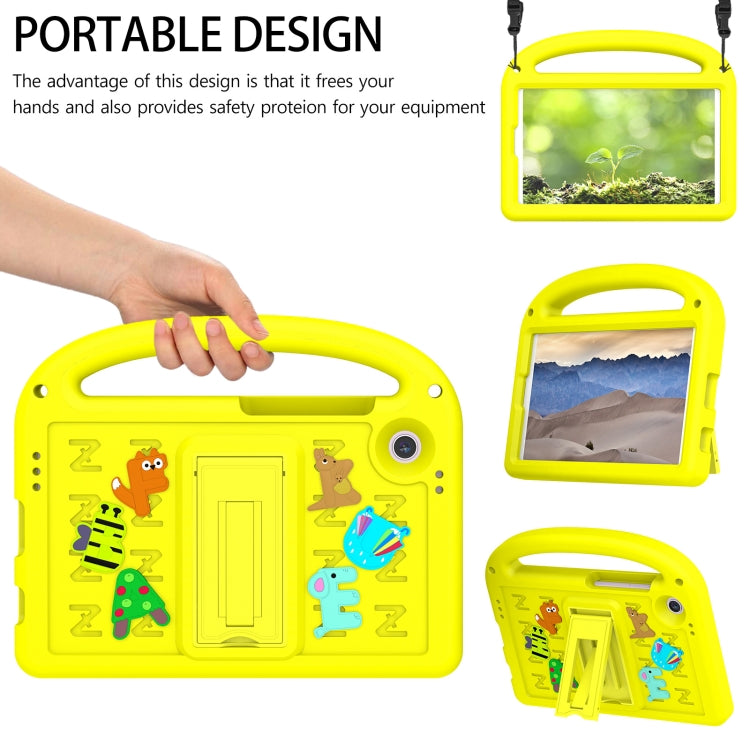 For Samsung Galaxy Tab A11 / A9 Cartoon Sparrow EVA Shockproof Tablet Case(Yellow) by bashfashion