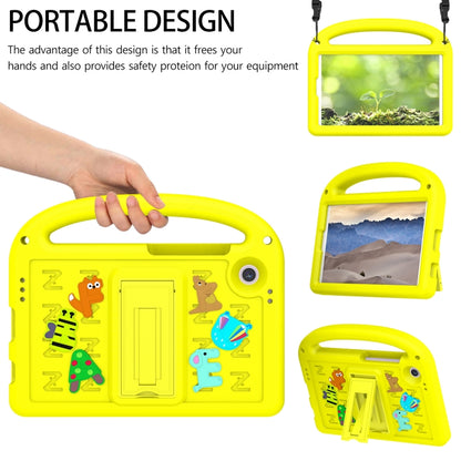 For Samsung Galaxy Tab A11 / A9 Cartoon Sparrow EVA Shockproof Tablet Case(Yellow) by bashfashion