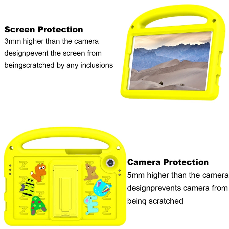 For Samsung Galaxy Tab A11 / A9 Cartoon Sparrow EVA Shockproof Tablet Case(Yellow) by bashfashion