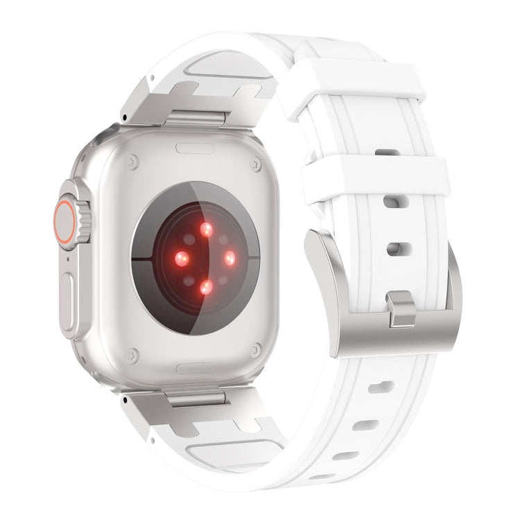 For Apple Watch Ultra 49mm Diamond Starry Sky Silicone Watch Band(White) by bashfashion