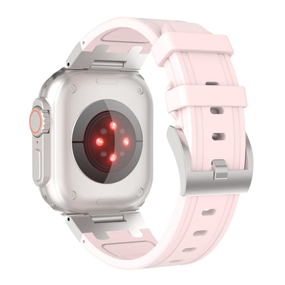 For Apple Watch Ultra 49mm Diamond Starry Sky Silicone Watch Band(Pink) by bashfashion