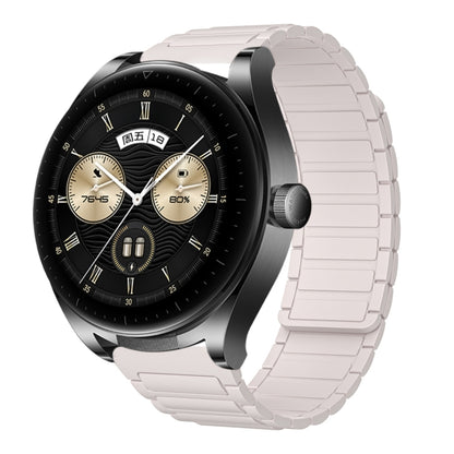 For Huawei Watch Buds 22mm I-shaped Magnetic Silicone Watch Band(Starlight) by bashfashion