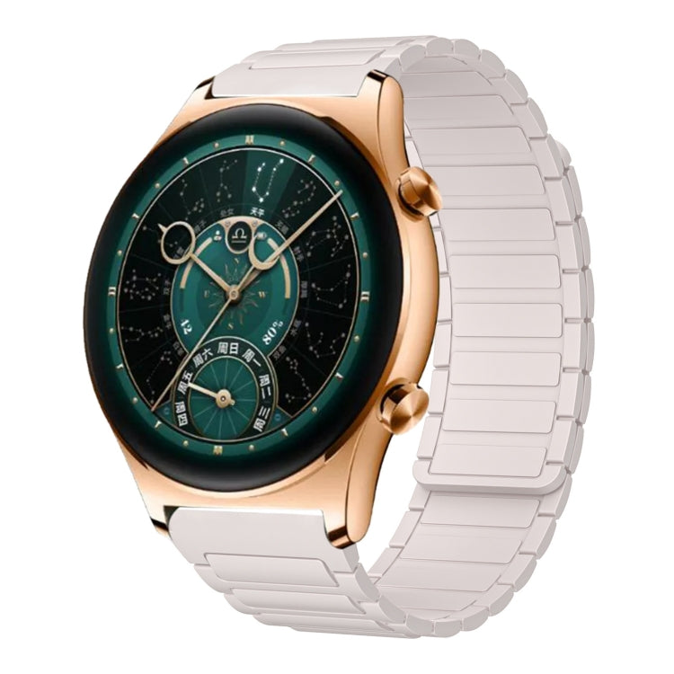 For Honor Watch GS 4 22mm I-shaped Magnetic Silicone Watch Band(Starlight) by bashfashion