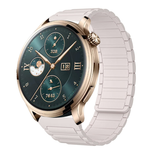 For Honor Watch 4 Pro 22mm I-shaped Magnetic Silicone Watch Band(Starlight) by bashfashion