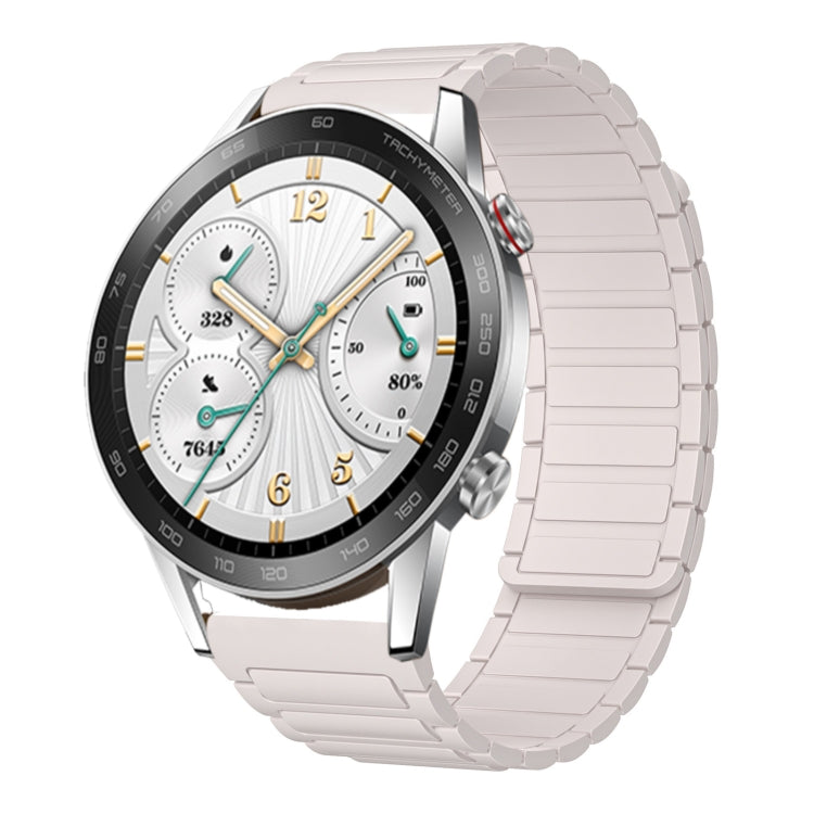 For Honor Watch GS 3i 22mm I-shaped Magnetic Silicone Watch Band(Starlight) by bashfashion