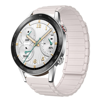 For Honor Watch GS 3i 22mm I-shaped Magnetic Silicone Watch Band(Starlight) by bashfashion