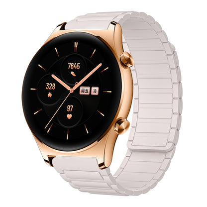 For Honor Watch GS 3 22mm I-shaped Magnetic Silicone Watch Band(Starlight) by bashfashion