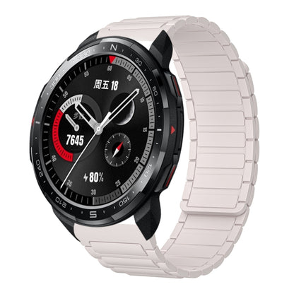 For Honor Watch GS Pro 22mm I-shaped Magnetic Silicone Watch Band(Starlight) by bashfashion