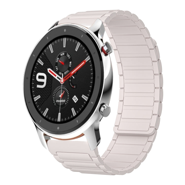For Amazfit Watch GTR 4 22mm I-shaped Magnetic Silicone Watch Band(Starlight) by bashfashion