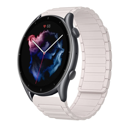 For Amazfit Watch GTR 3 22mm I-shaped Magnetic Silicone Watch Band(Starlight) by bashfashion