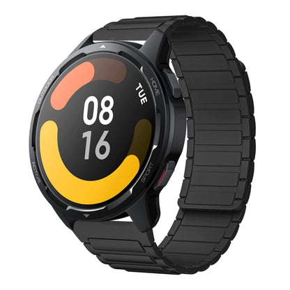For Xiaomi watch S1 Active 22mm I-shaped Magnetic Silicone Watch Band(Black) by bashfashion