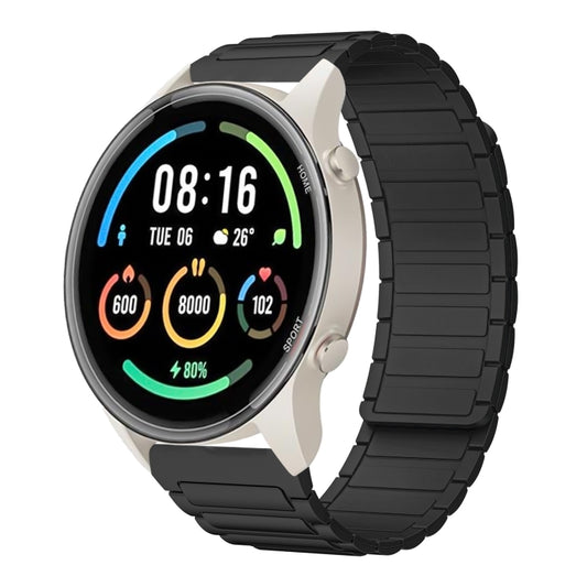 For Xiaomi Watch Sport 22mm I-shaped Magnetic Silicone Watch Band(Black) by bashfashion