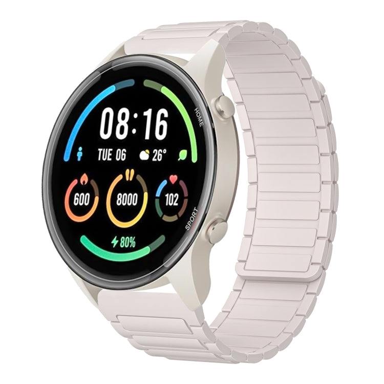 For Xiaomi Watch Sport 22mm I-shaped Magnetic Silicone Watch Band(Starlight) by bashfashion