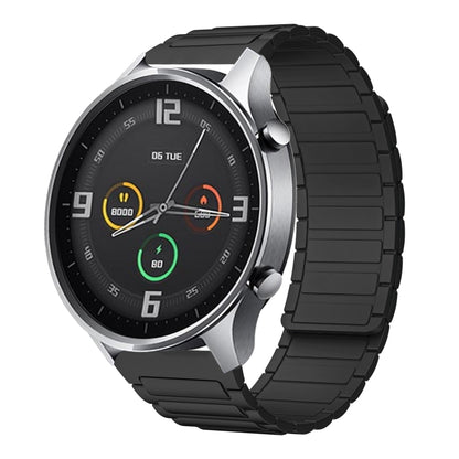 For Xiaomi Watch Color 22mm I-shaped Magnetic Silicone Watch Band(Black) by bashfashion