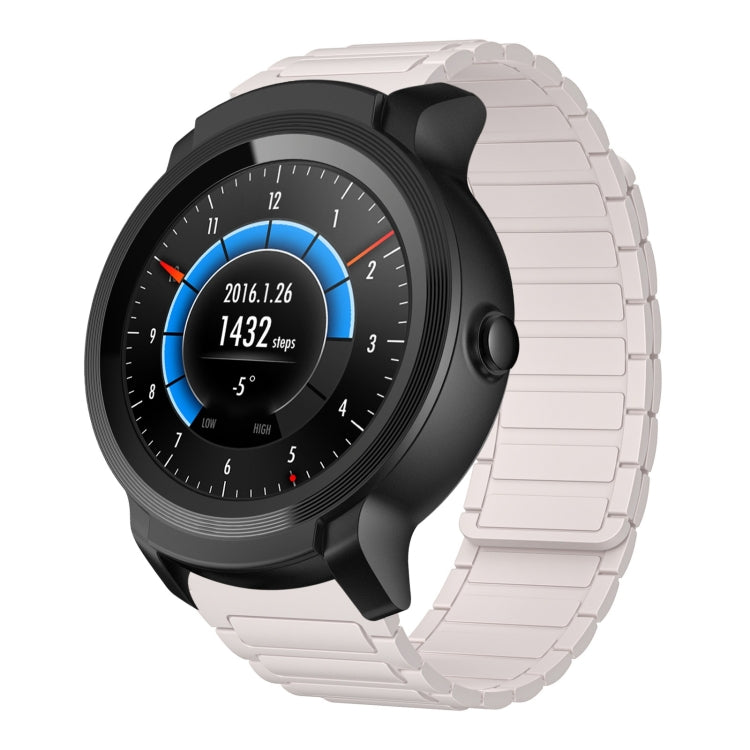 For Ticwatch E2 22mm I-shaped Magnetic Silicone Watch Band(Starlight) by bashfashion