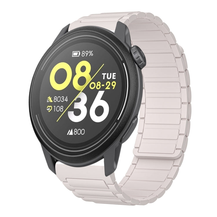 For COROS Pace 3 22mm I-shaped Magnetic Silicone Watch Band(Starlight) by bashfashion