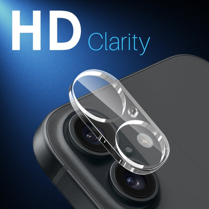 For iPhone 16 / 16 Plus NORTHJO Camera Lens Protector 3D HD Tempered Glass Film(Clear) by NORTHJO