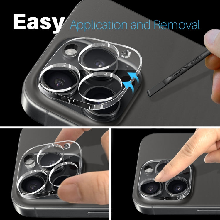 For iPhone 16 Pro / 16 Pro Max NORTHJO Camera Lens Protector 3D HD Tempered Glass Film(Clear) by NORTHJO