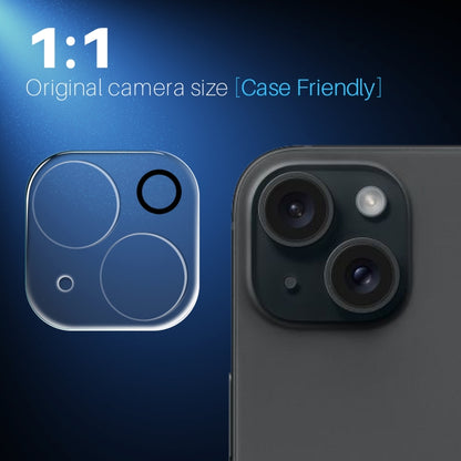 For iPhone 15 / 15 Plus NORTHJO Camera Lens Protector 3D HD Tempered Glass Film(Clear) by NORTHJO