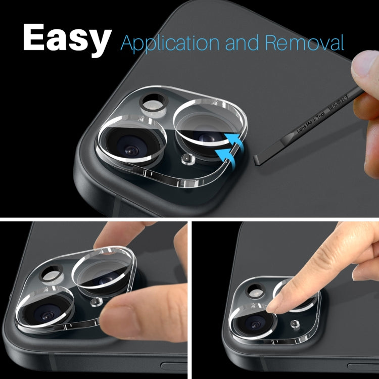 For iPhone 15 / 15 Plus NORTHJO Camera Lens Protector 3D HD Tempered Glass Film(Clear) by NORTHJO