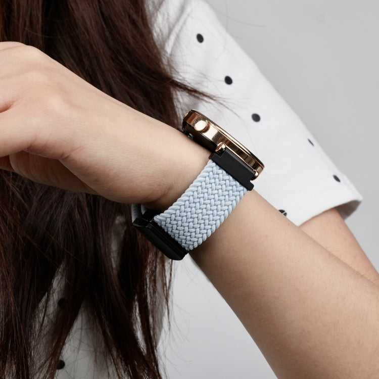 For Samsung Galaxy Watch FE 40mm 20mm Magnetic Buckle Braided Watch Strap(Blue) by bashfashion