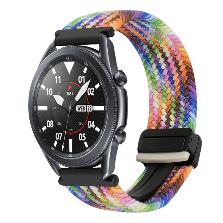 For Samsung Galaxy Watch 3 41mm 20mm Magnetic Buckle Braided Watch Strap(Colorful) by bashfashion