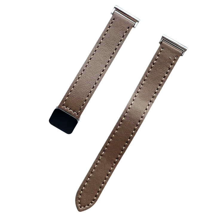 For Samsung Galaxy Gear S3 Frontier 22mm Slim Magnetic Buckle Microfiber Leather Watch Band(Caramel Macchiato) by bashfashion