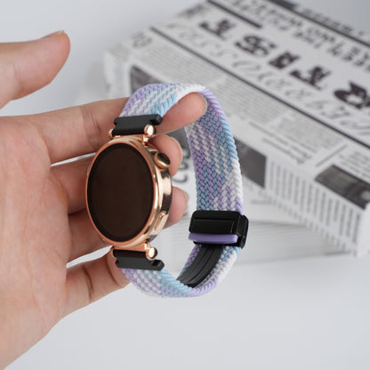 For Amazfit Active Magnetic Buckle 20mm Braided Watch Band(Violet) by bashfashion