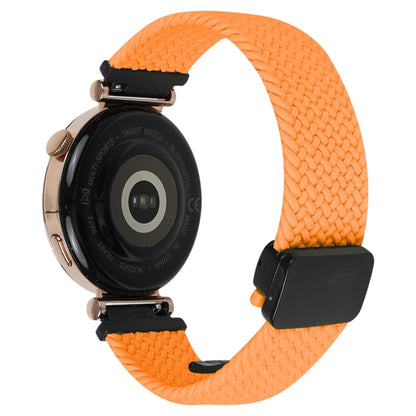 For Amazfit Active Magnetic Buckle 20mm Braided Watch Band(Orange) by bashfashion