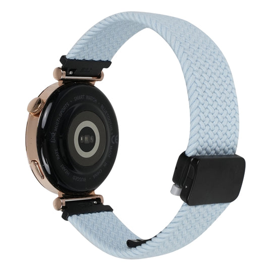 For Amazfit Bip 3 Pro Magnetic Buckle 20mm Braided Watch Band(Blue) by bashfashion