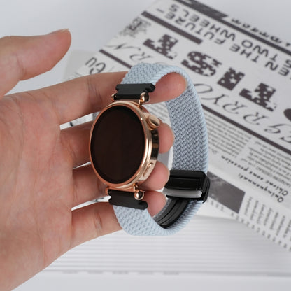 For Amazfit Bip 3 Pro Magnetic Buckle 20mm Braided Watch Band(Blue) by bashfashion