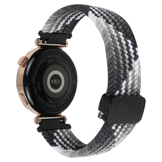 For Amazfit Bip 3 Pro Magnetic Buckle 20mm Braided Watch Band(Z Dark Chocolate) by bashfashion