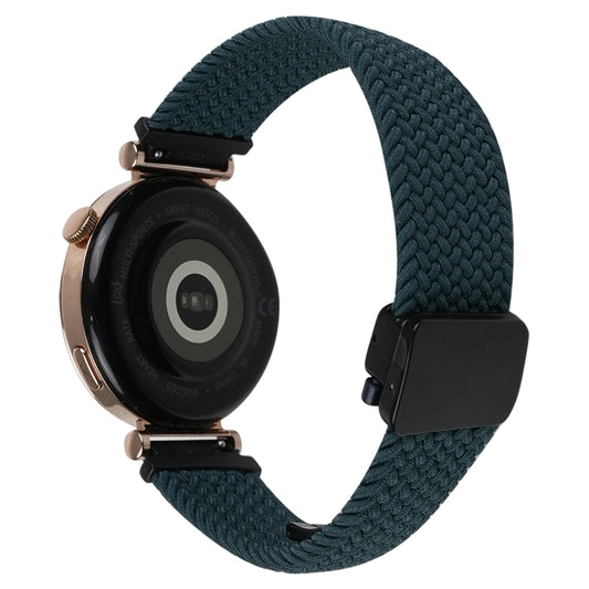 For Amazfit Bip Magnetic Buckle 20mm Braided Watch Band(Forest Green) by bashfashion