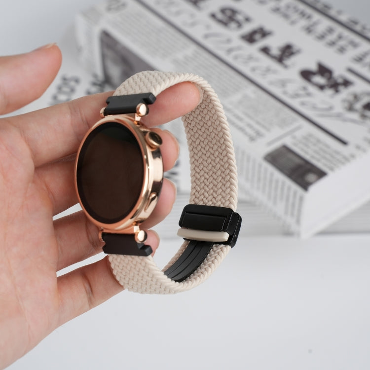 For Amazfit Bip Magnetic Buckle 20mm Braided Watch Band(Starlight) by bashfashion