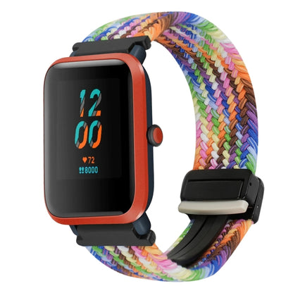 For Amazfit Bip Magnetic Buckle 20mm Braided Watch Band(Colorful) by bashfashion