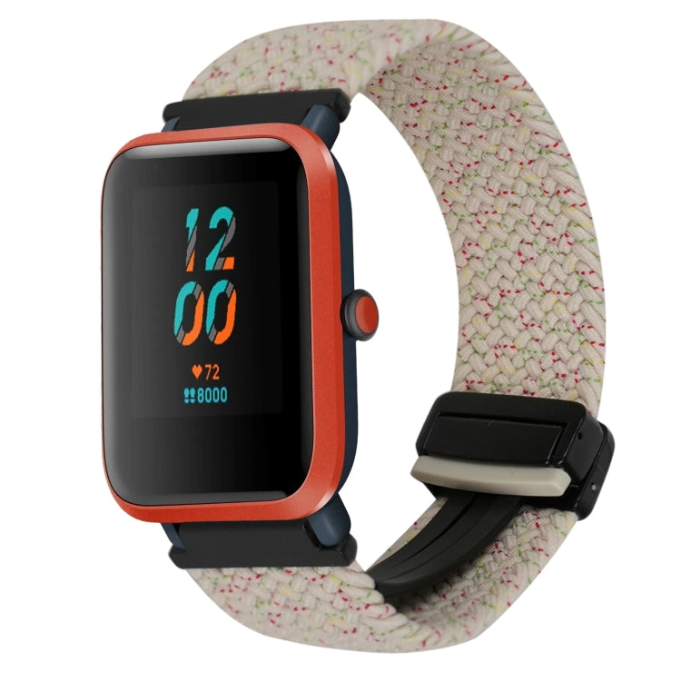 For Amazfit Bip Magnetic Buckle 20mm Braided Watch Band(Starlight Colorful) by bashfashion