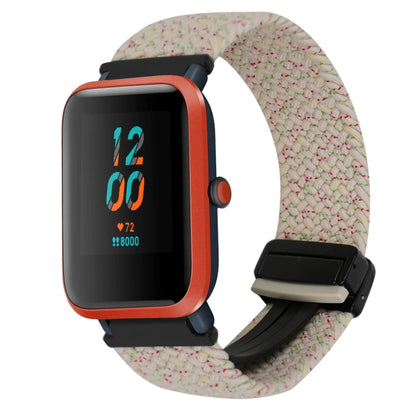 For Amazfit Bip Magnetic Buckle 20mm Braided Watch Band(Starlight Colorful) by bashfashion