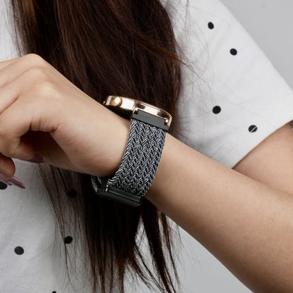 For Amazfit Bip Lite Magnetic Buckle 20mm Braided Watch Band(Metal Gray) by bashfashion