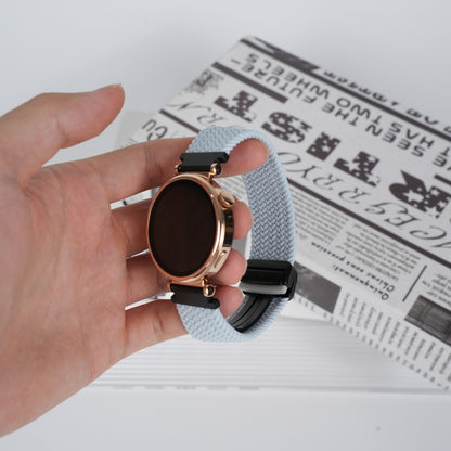 For Amazfit Bip Lite Magnetic Buckle 20mm Braided Watch Band(Blue) by bashfashion