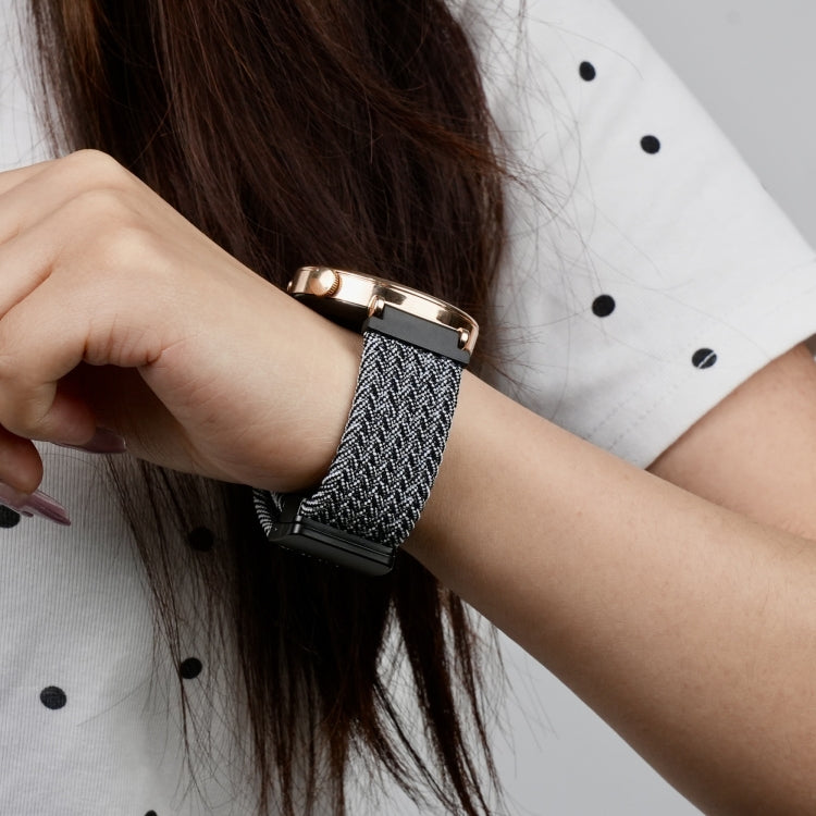 For Amazfit Bip S Magnetic Buckle 20mm Braided Watch Band(Metal Gray) by bashfashion