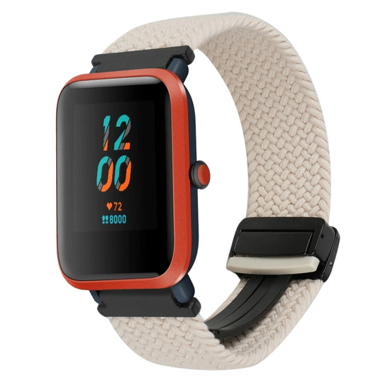 For Amazfit Bip S Magnetic Buckle 20mm Braided Watch Band(Starlight) by bashfashion