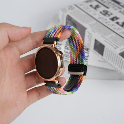 For Amazfit Bip S Magnetic Buckle 20mm Braided Watch Band(Colorful) by bashfashion