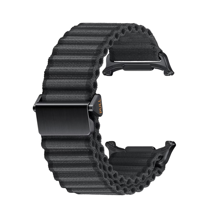 For Apple Watch Ultra 2 49mm Off Road Magnetic Buckle Braided Nylon Watch Band(Dark Gray) by bashfashion
