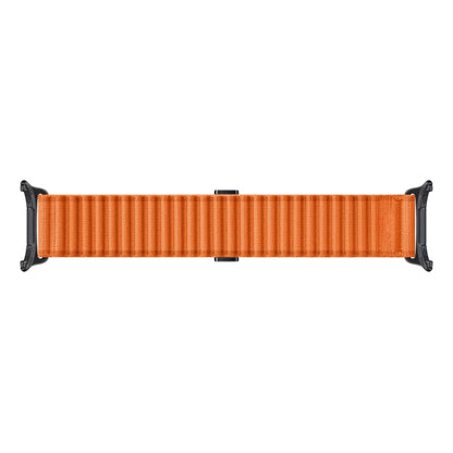 For Apple Watch SE 2022 40mm Off Road Magnetic Buckle Braided Nylon Watch Band(Orange) by bashfashion