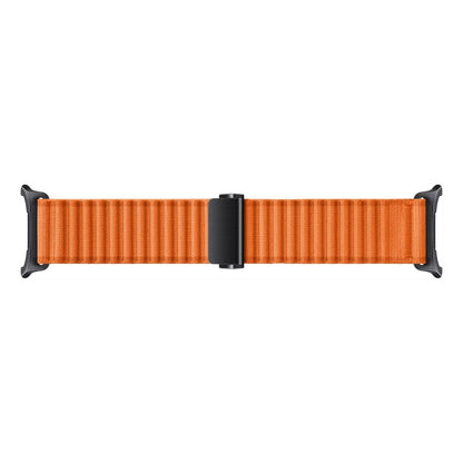 For Apple Watch Series 5 40mm Off Road Magnetic Buckle Braided Nylon Watch Band(Orange) by bashfashion