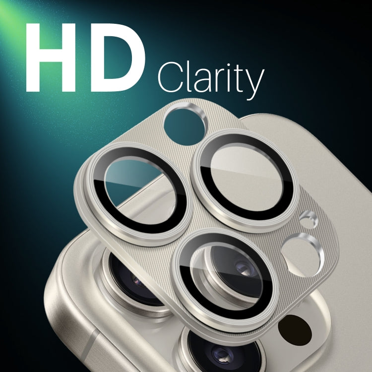 For iPhone 16 Pro / 16 Pro Max NORTHJO CD Vein Camera Lens Protector Tempered Glass Rear Lens Film(Natural) by NORTHJO