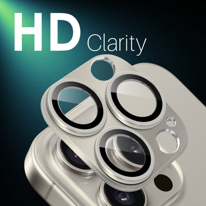 For iPhone 16 Pro / 16 Pro Max NORTHJO CD Vein Camera Lens Protector Tempered Glass Rear Lens Film(Natural) by NORTHJO