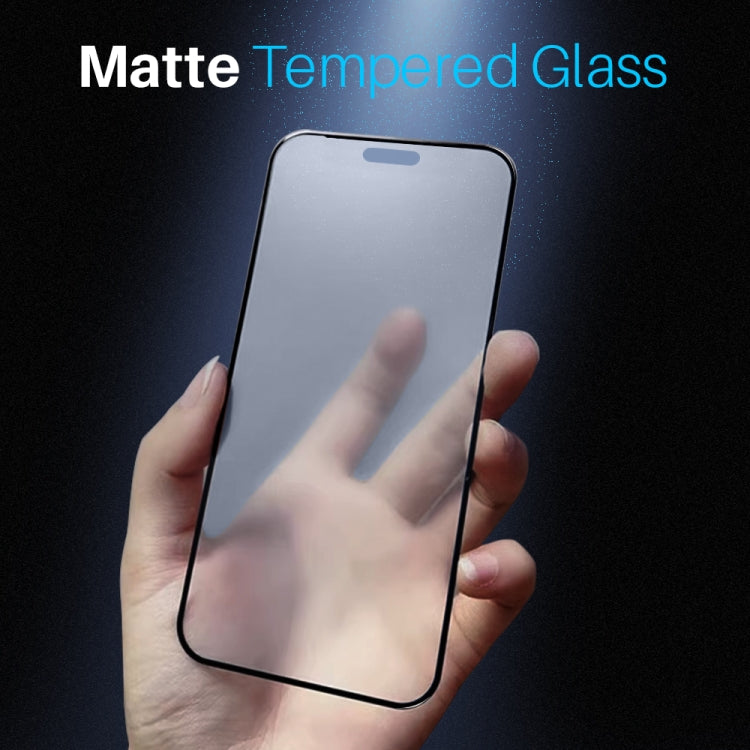 For iPhone 15 Pro NORTHJO Matte Silkscreen Anti-Fingerprint Tempered Glass Film by NORTHJO