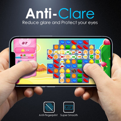 For iPhone 14 Plus / 13 Pro Max NORTHJO Matte Silkscreen Anti-Fingerprint Tempered Glass Film by NORTHJO